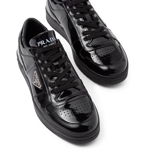 prada skateboarding|Black Downtown Patent Leather Sneakers .